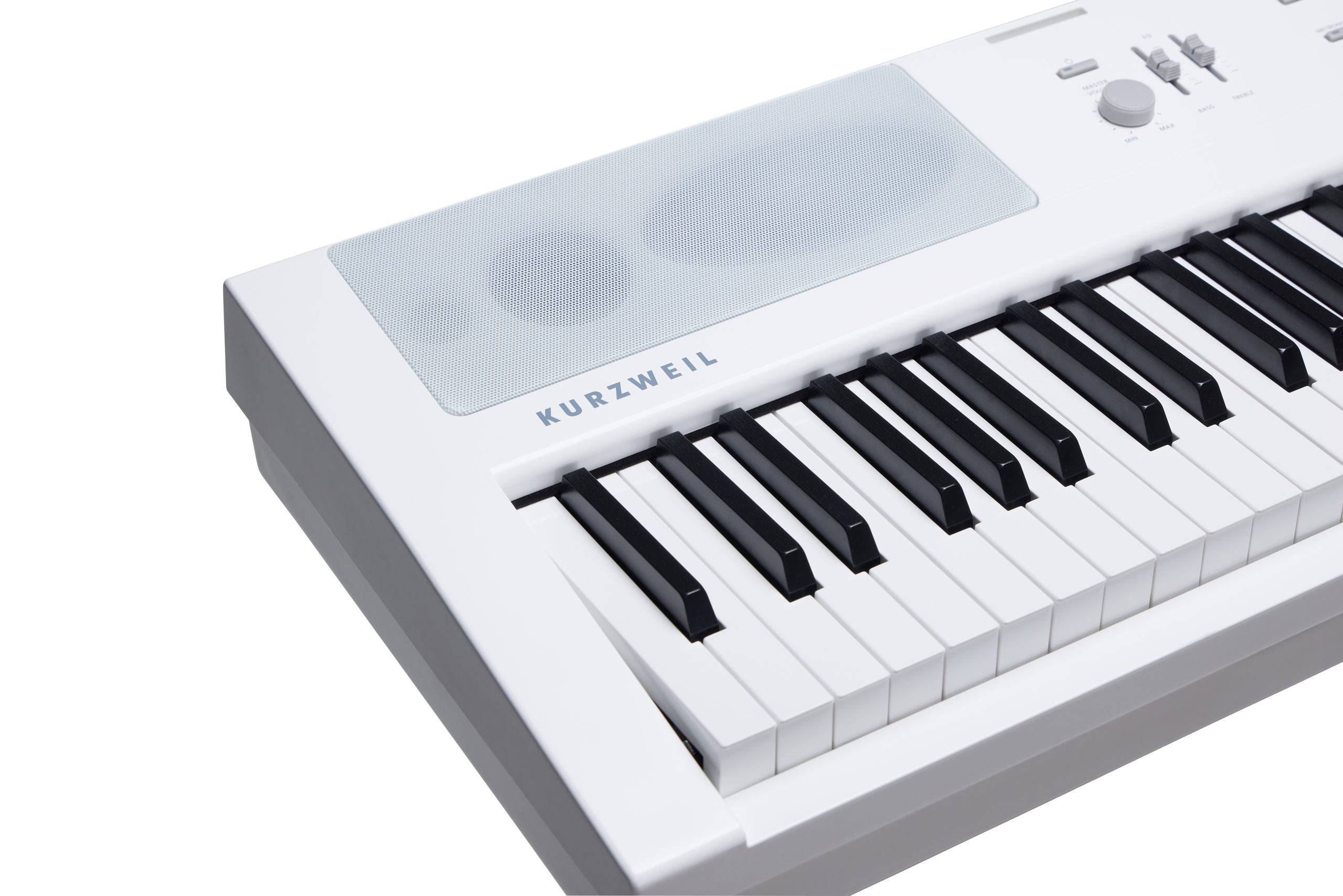 KURZWEIL KaE1 Portable Digital Piano 88 Keys w/ Lyric Stand and Sustain Pedal, White [KA E1 WH]
