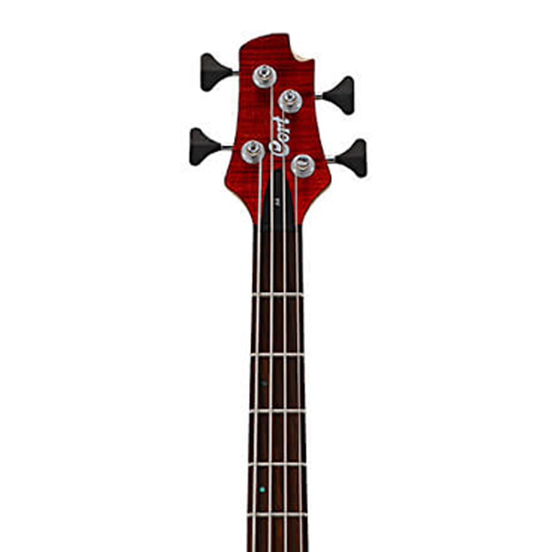 Cort A4 Plus FMMH Bass Guitar RED