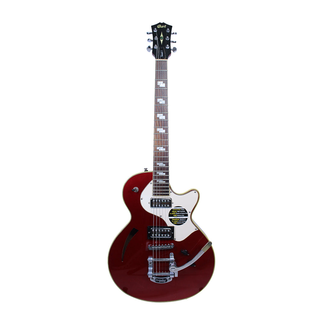 Cort Sunset I Semi-Hollow Electric Guitar with Bigsby Tremolo & TV Jones Pickups (Clearance)