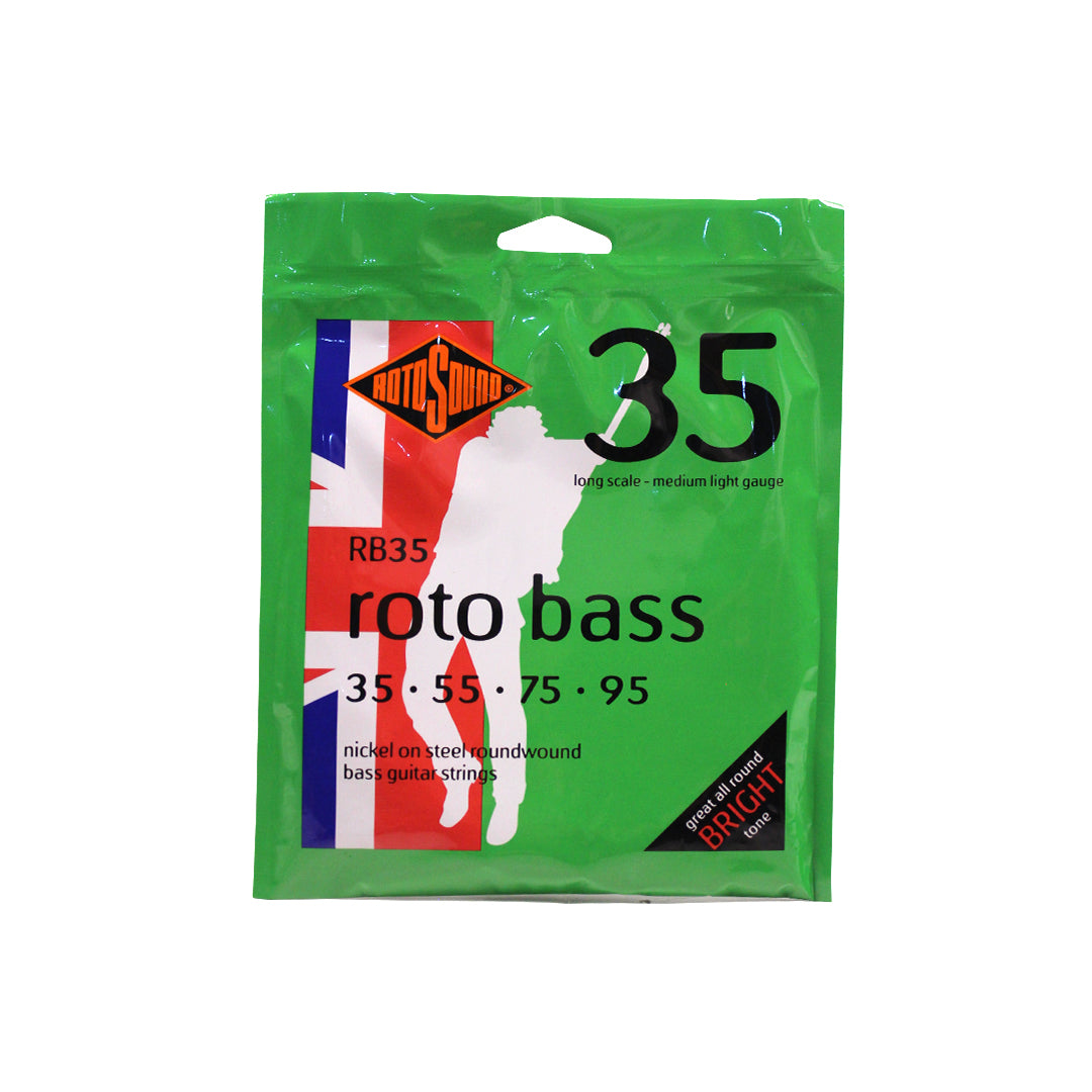 Rotosound Roto Bass Nickel Medium Light Bass Guitar Strings
