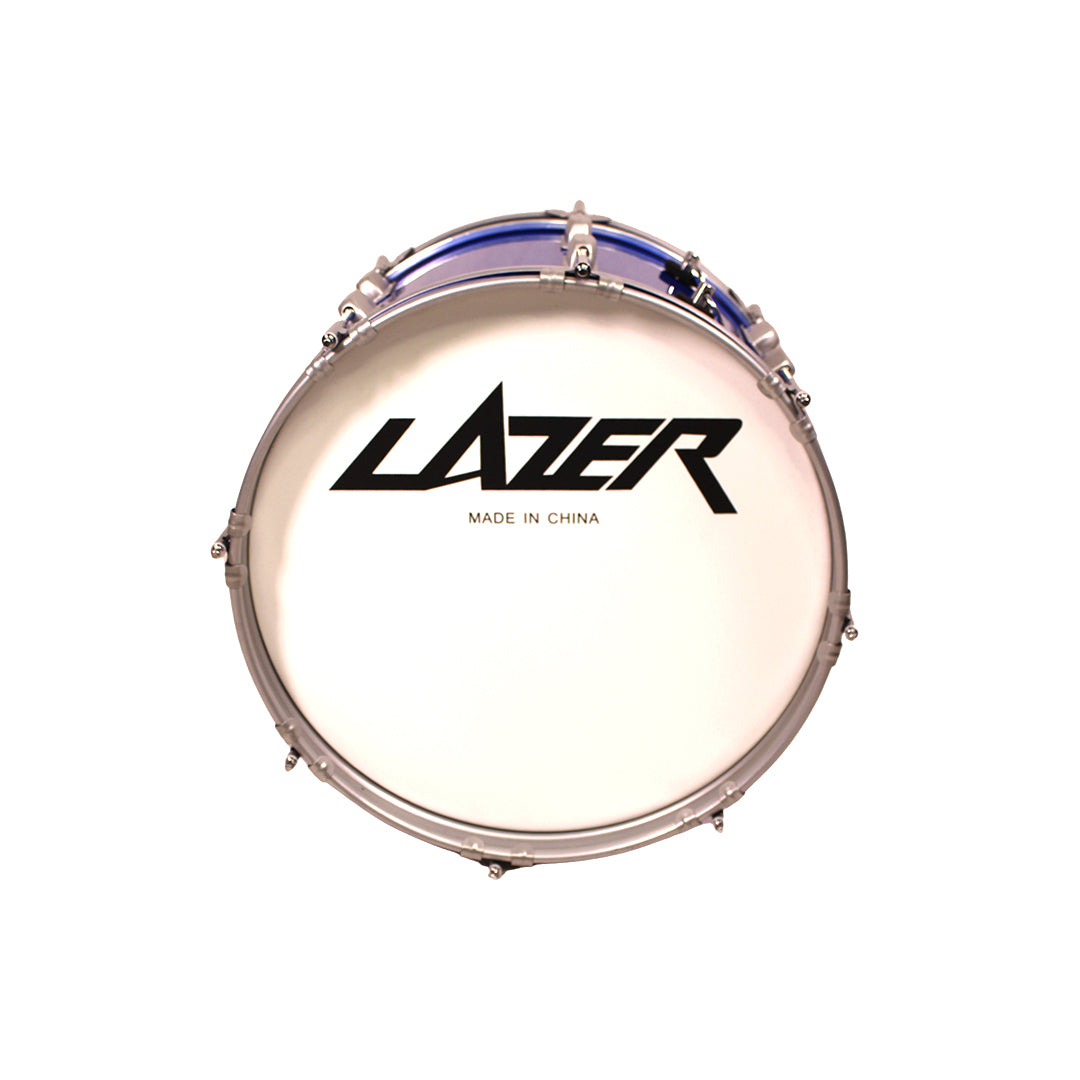 Lazer BD16-4412LC-BL 16" Marching Parade Bass Drum (Blue)