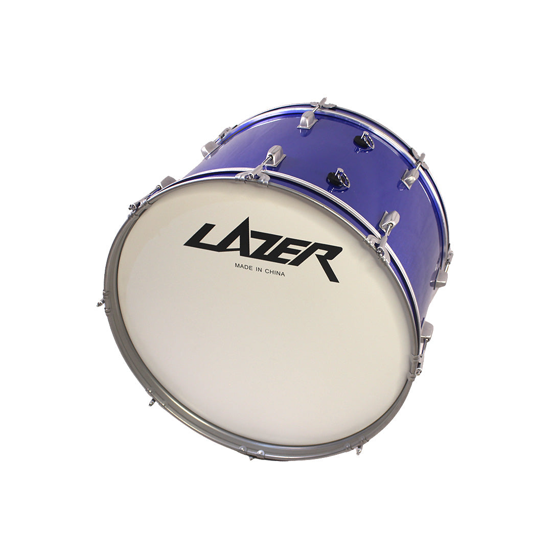 Lazer Marching Bass Drum 22'' with Strap, Mallet, and Key [BD22-4412LC]