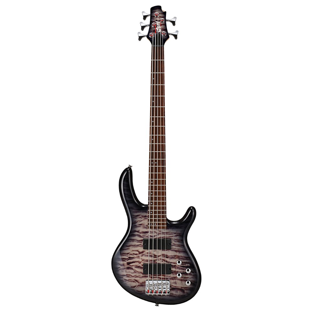 Cort Action DLX V Plus Double Cutaway Active 5 String Bass Guitar