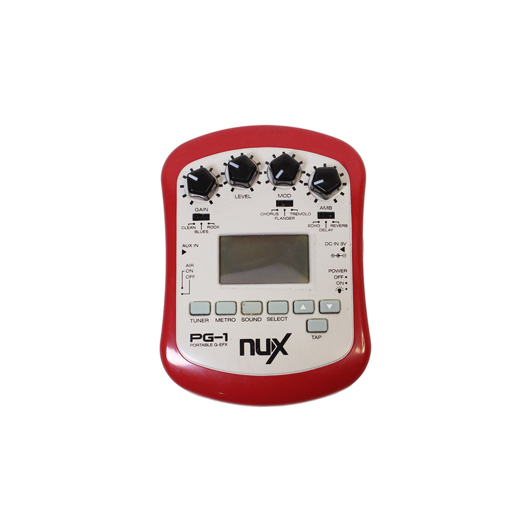 NUX PG-1 Portable Guitar Effects Processor with Built-in Tuner & Metronome (Clearance)