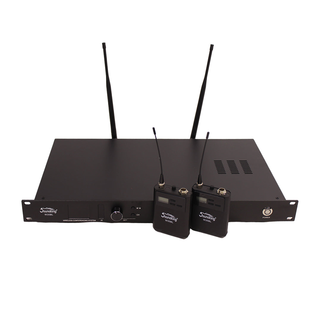 Soundking Logo Soundking W35R2/TBL Dual Wireless Lavalier System
