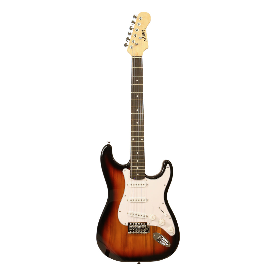 Lazer SST-01B Double Cut-Away Paulownia Body Electric Guitar with Bag