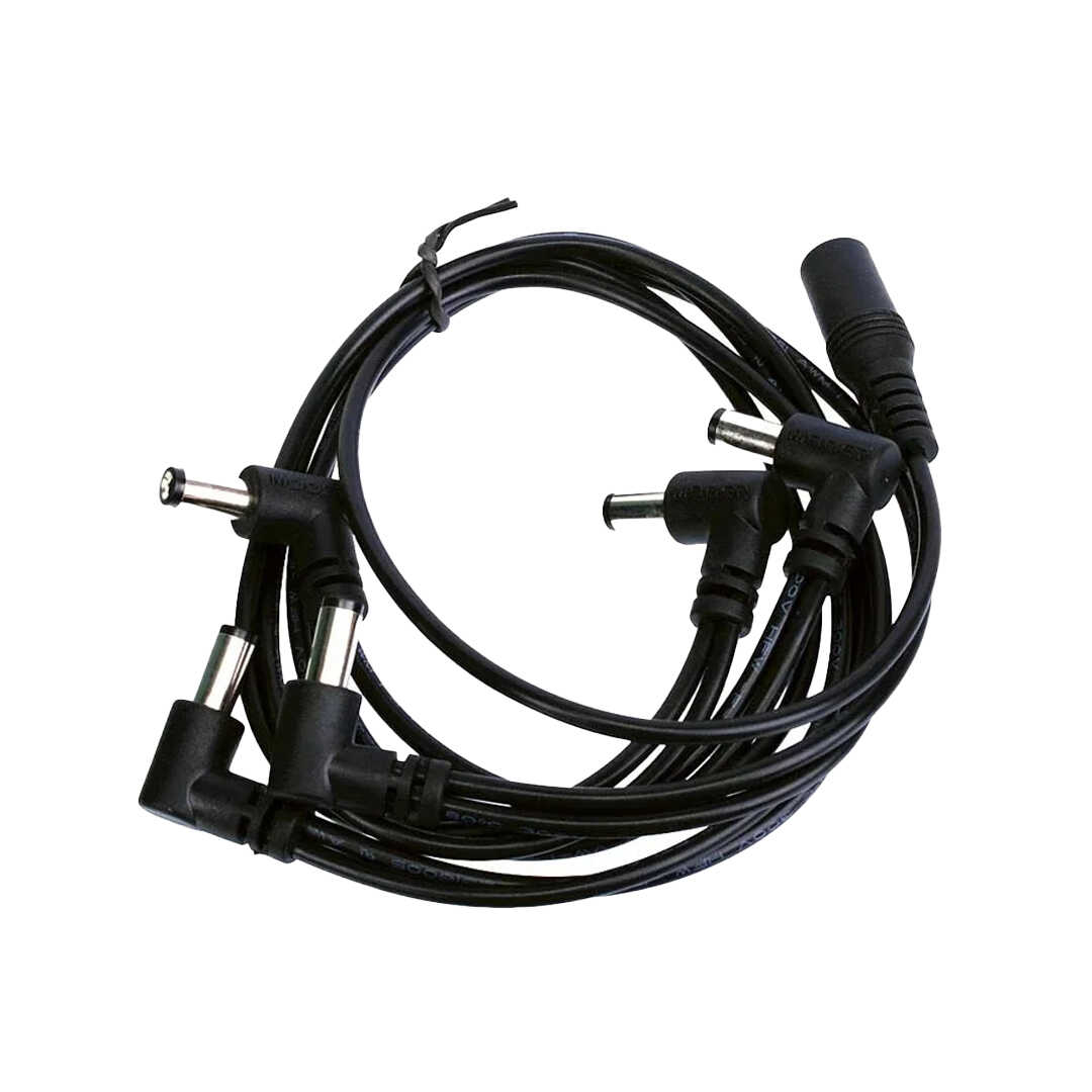 Pdc5a Mooer PDC-5A Five-Chain Power Cable (Angled Jacks)