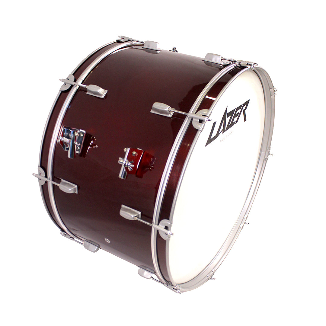 Lazer Bass Drum 24" with Harness (Blue) [BD24-HLC-BL]