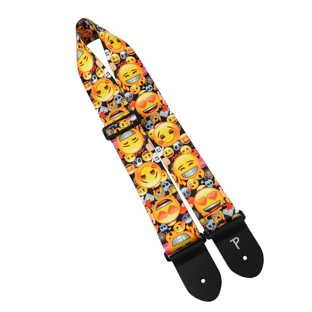 Perri's Leathers LPCPE Emoji Guitar Strap