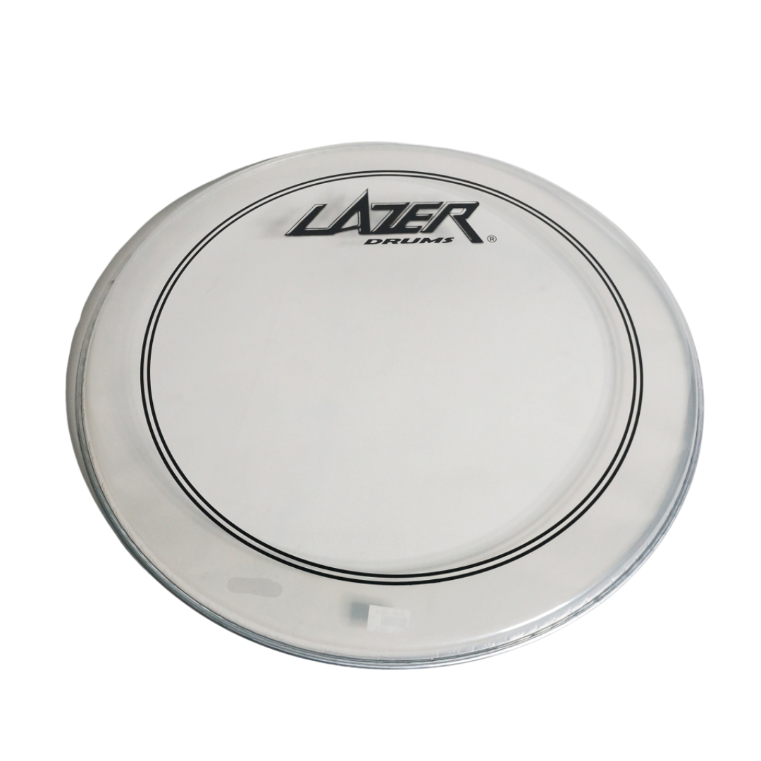 Lazer PD2-056-22 Clear Single Ply With Muffer Rim 22-Inch Drum Head