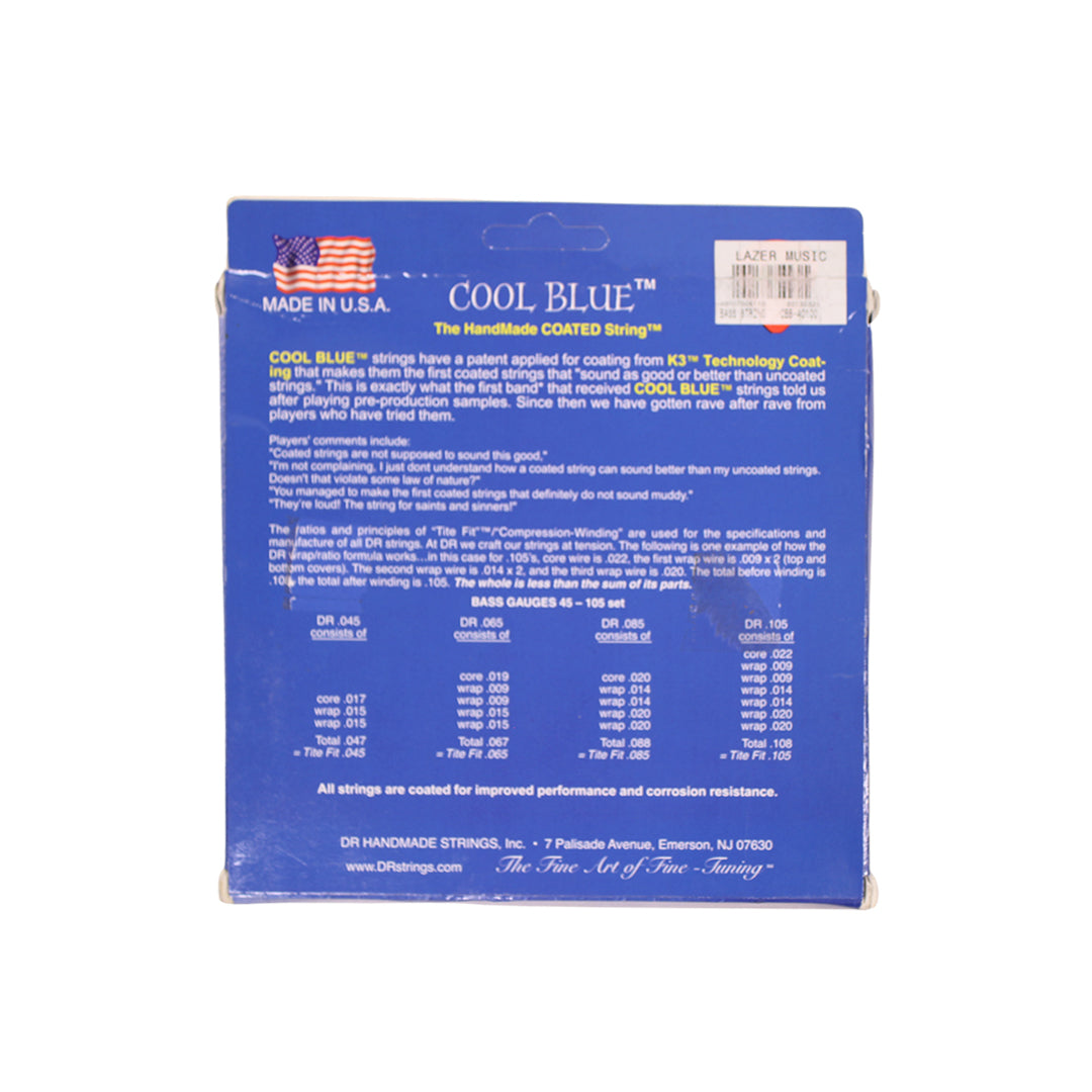 DR Strings CBB-40100 Cool Blue 40-100 Bass Guitar Strings