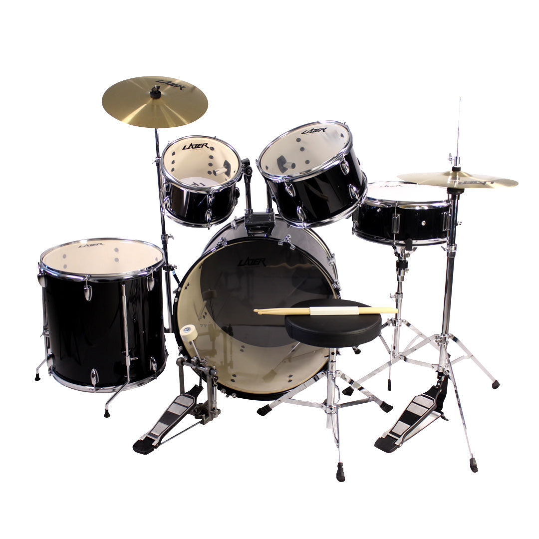 LAZER TCD-24 Drumset with Cymbals and Throne