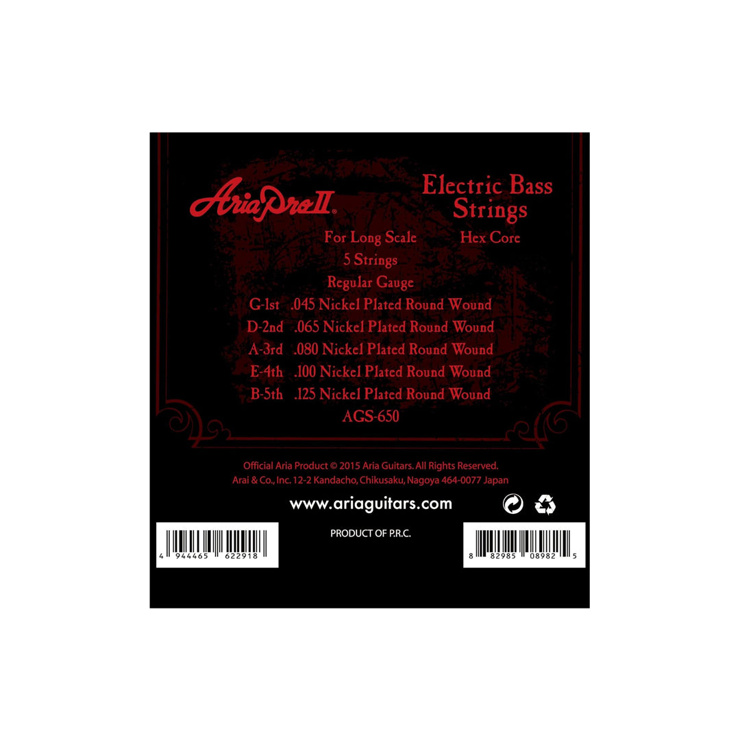 Aria Pro II AGS-650 Bass Guitar Strings