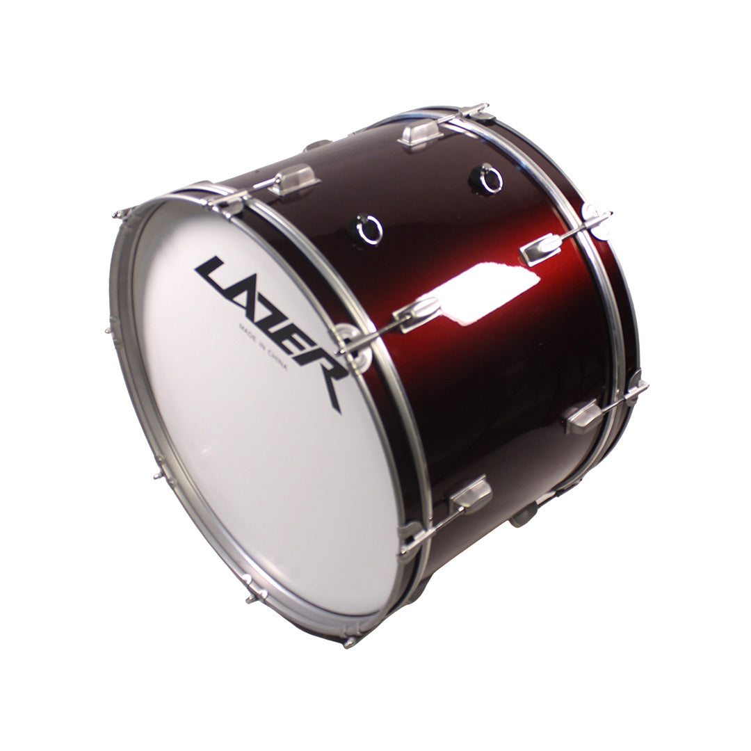 Lazer Marching Bass Drum 22'' with Strap, Mallet, and Key [BD22-4412LC]