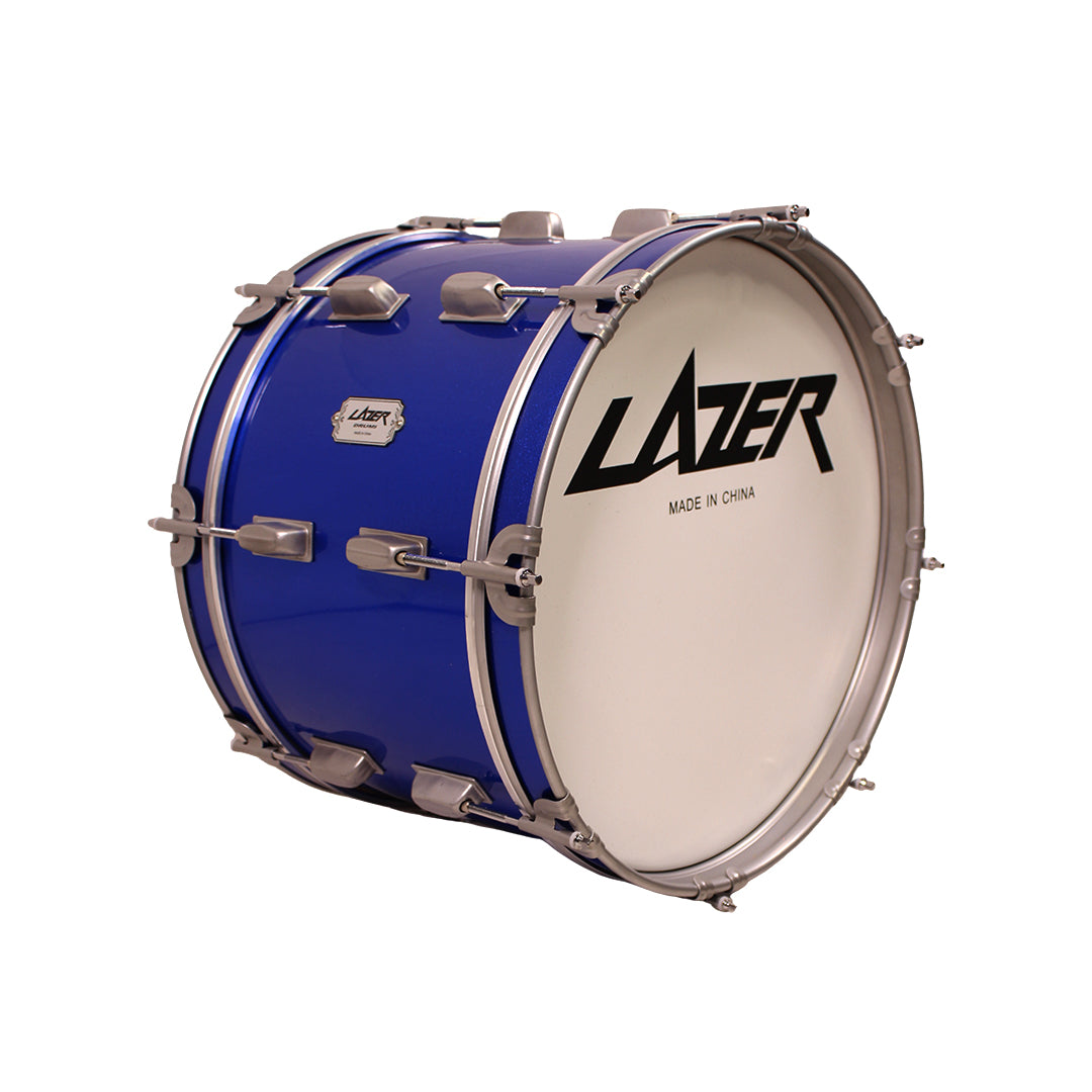 Lazer BD16-4412LC-BL 16" Marching Parade Bass Drum (Blue)
