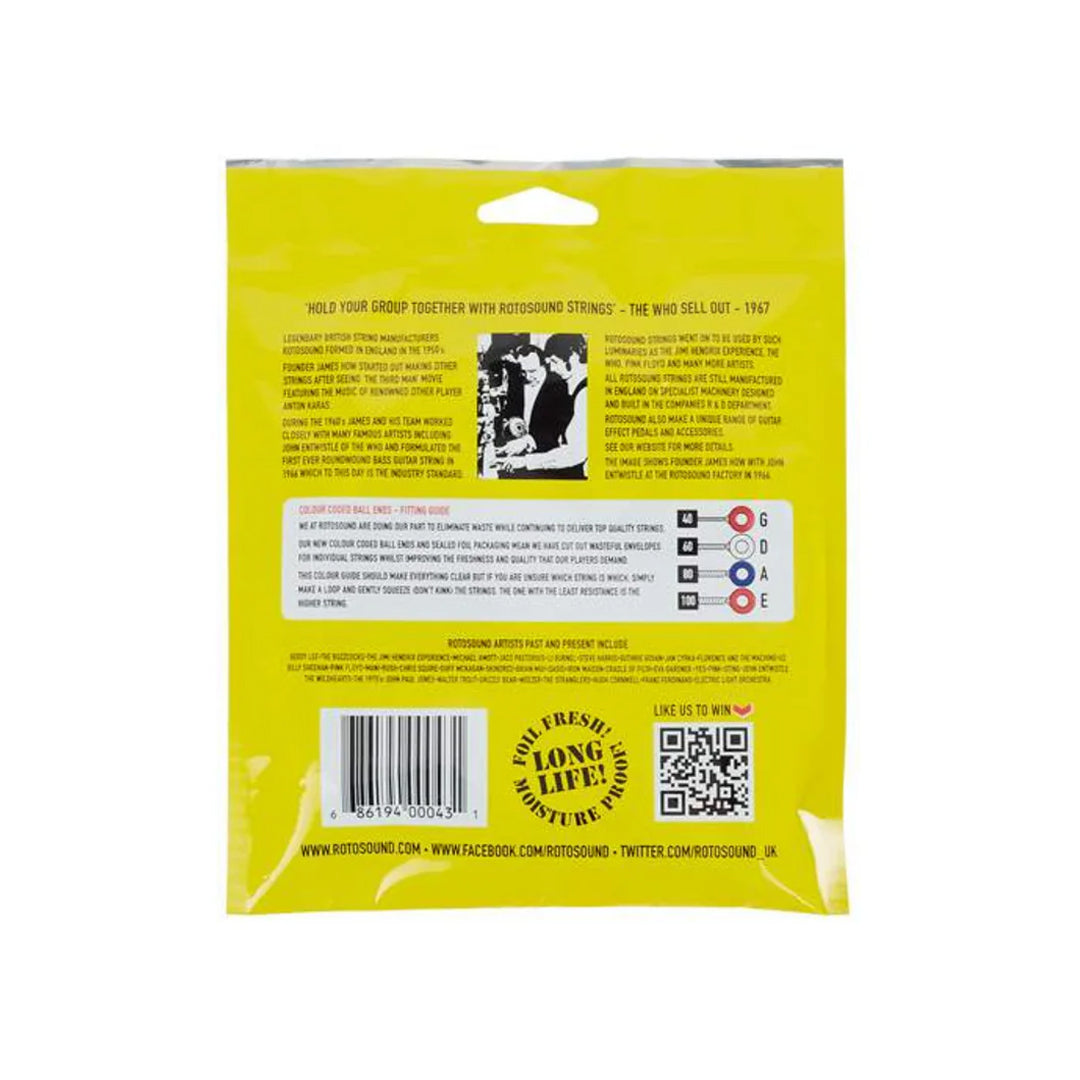 Rotosound Roto Bass Nickel Medium Bass Guitar Strings