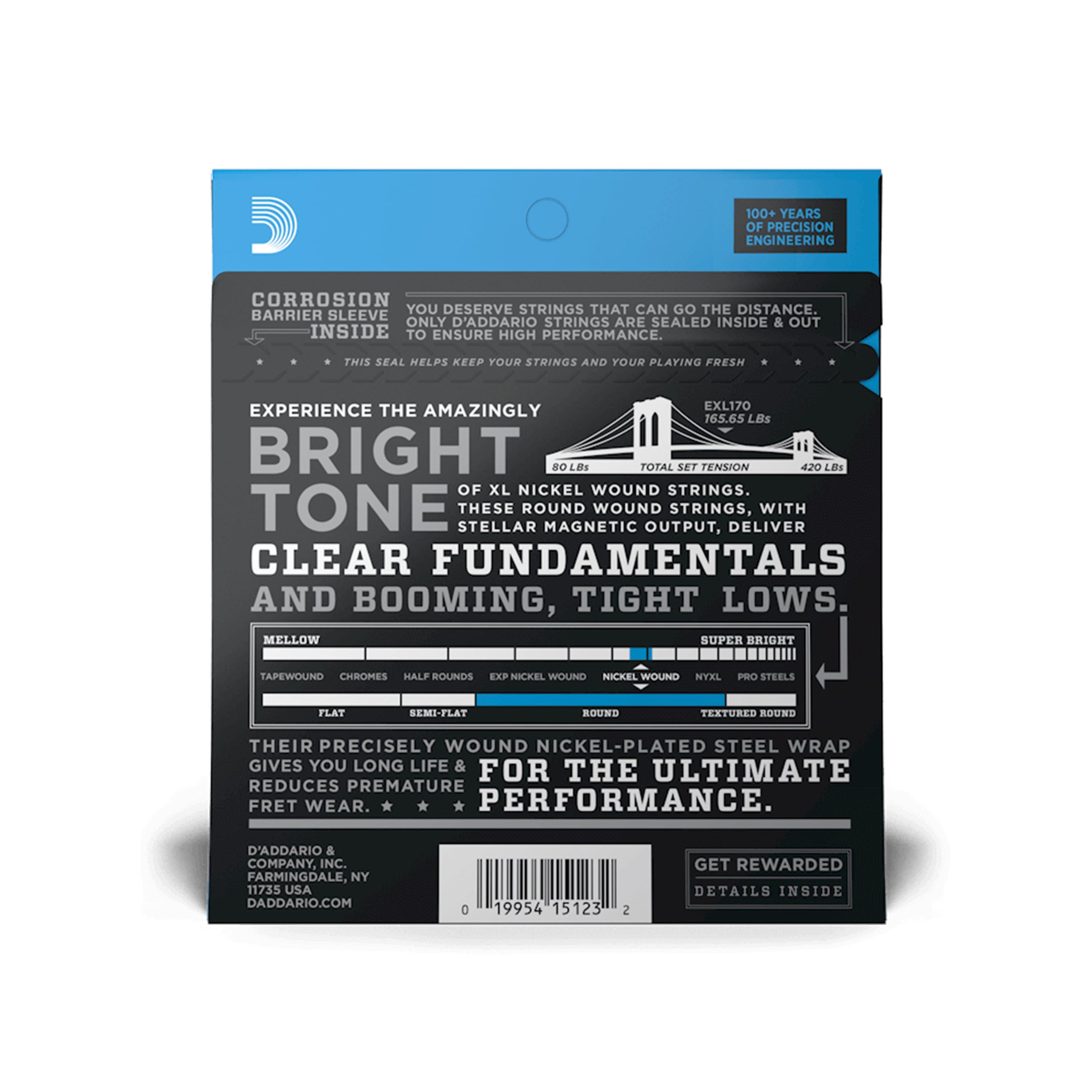 Daddario EXL170BT Balanced Tension Daddario EXL170BT Balanced Tension