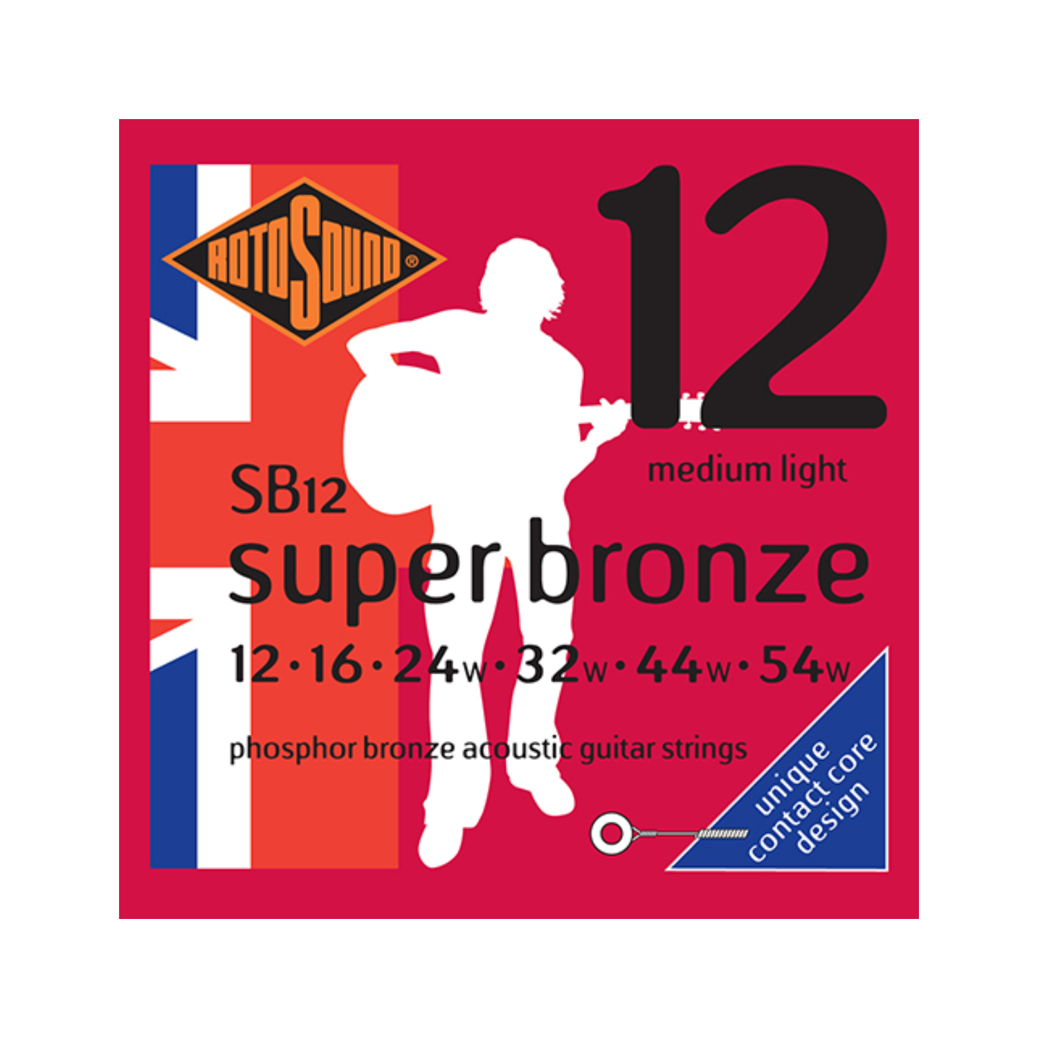 Rotosound Super Bronze Phosphor Acoustic Guitar Strings