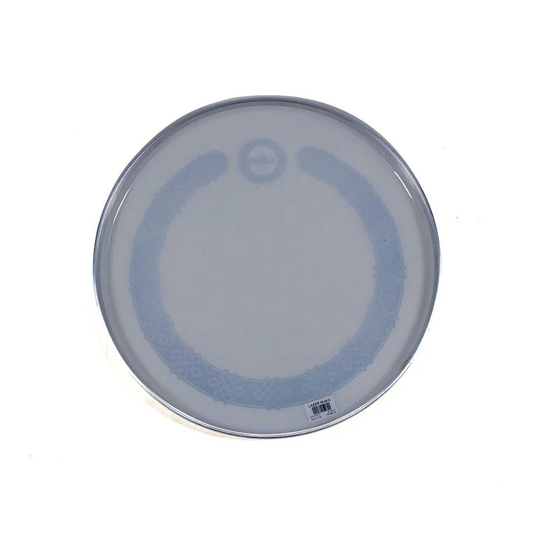 Lazer Music 14" Single Ply 0.2mm Endless Knot Design Coated White Drumhead