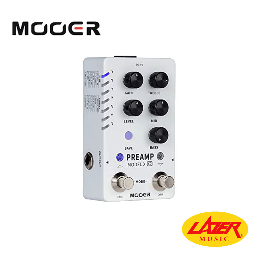 Mooer Preamp Model X2 Digital Preamp Pedal