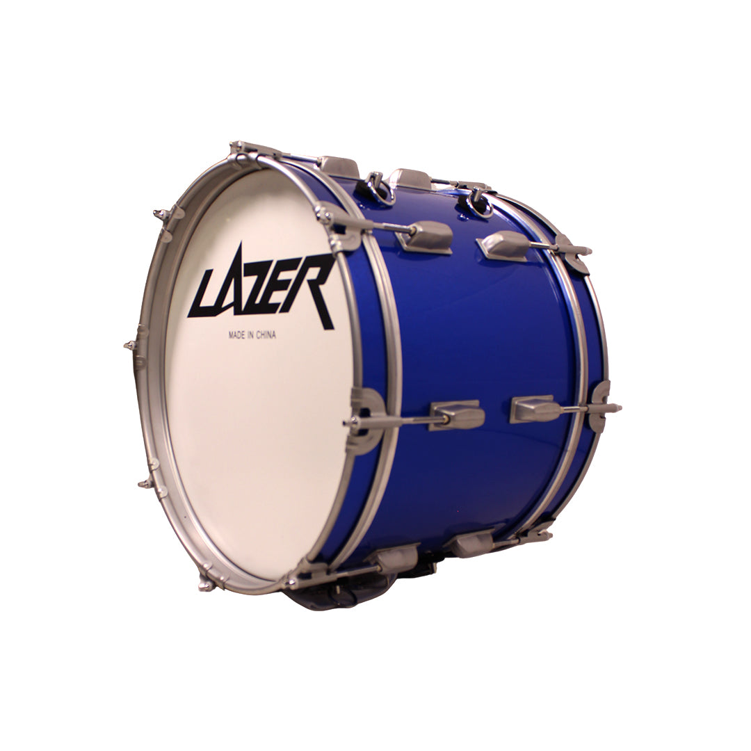 Lazer BD16-4412LC-BL 16" Marching Parade Bass Drum (Blue)