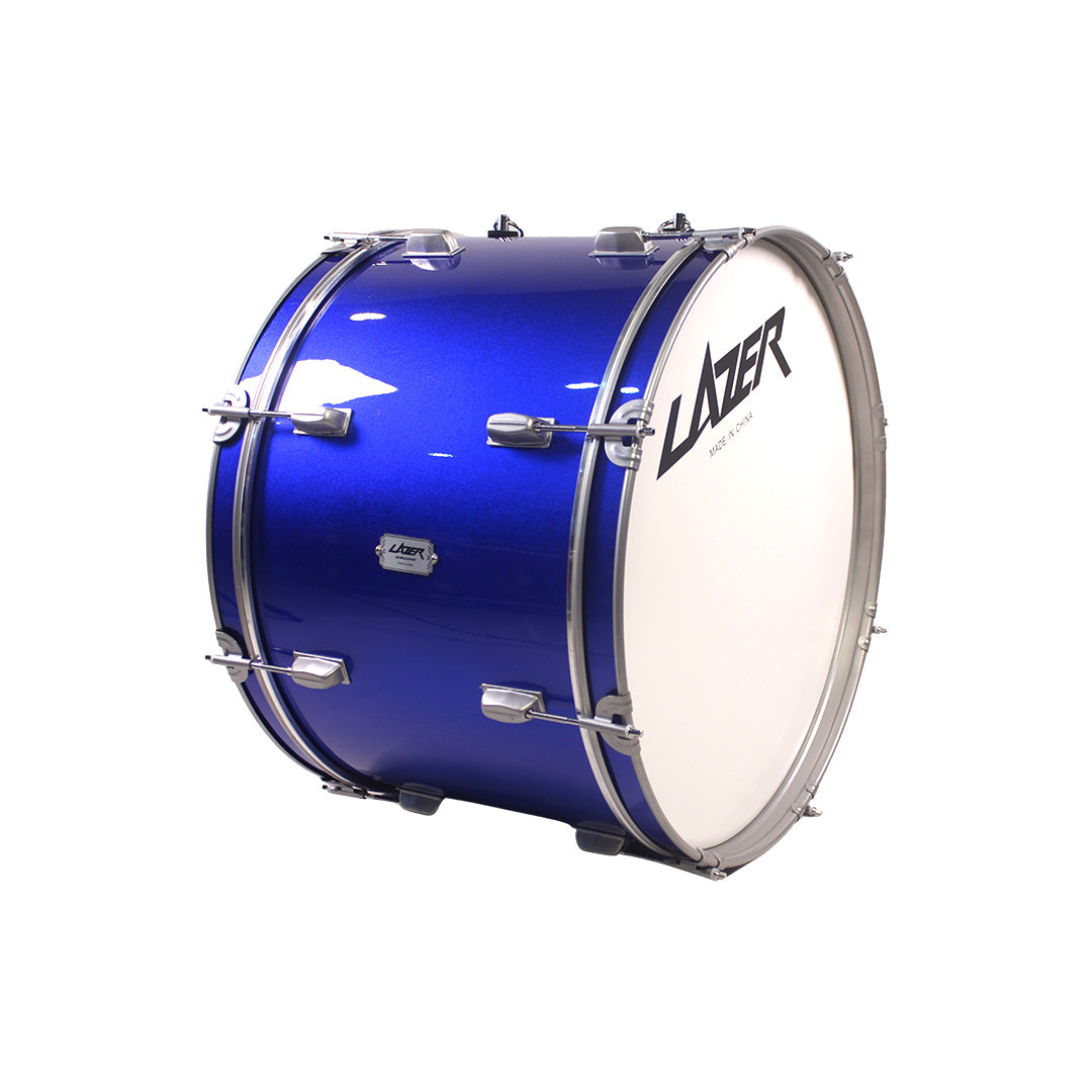 Lazer Marching Bass Drum 22'' with Strap, Mallet, and Key [BD22-4412LC]