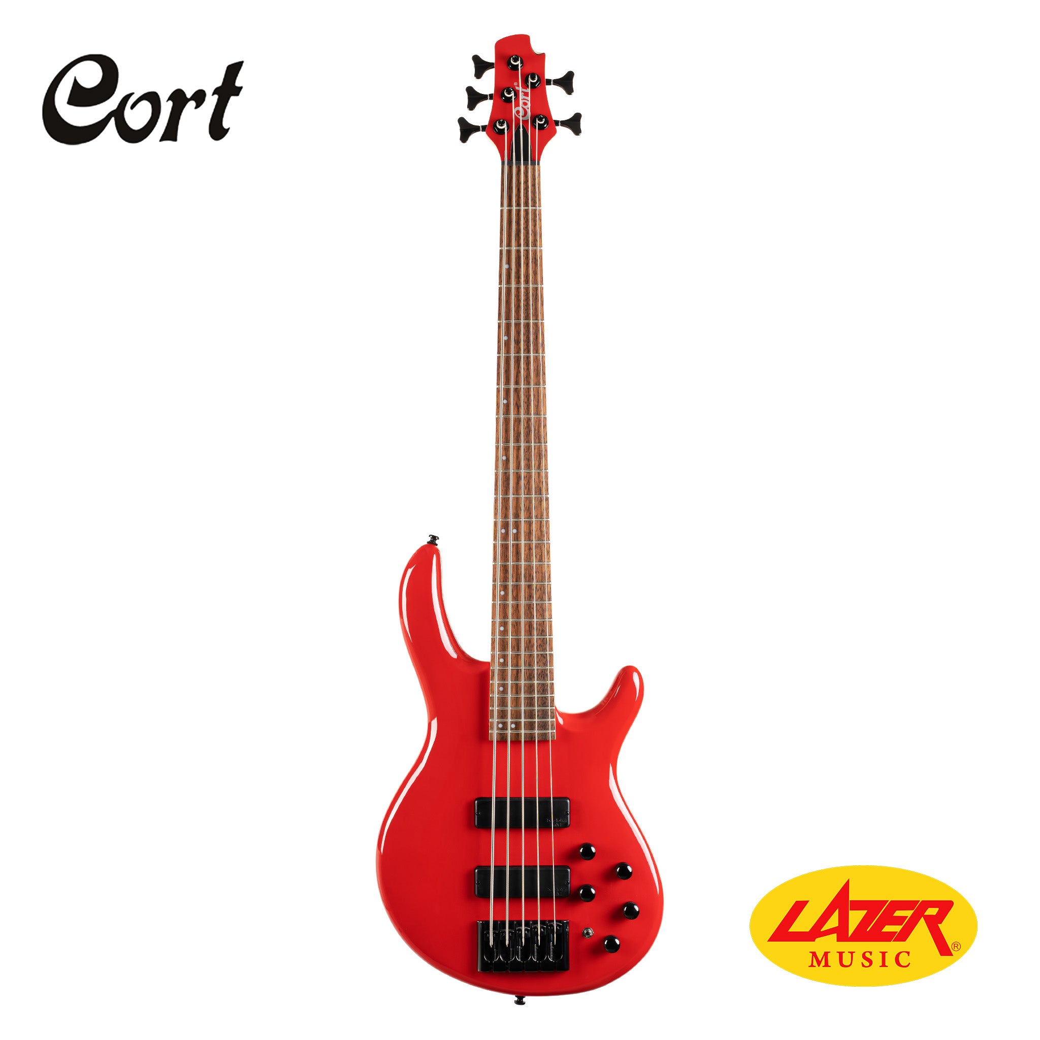 Cort C5 Deluxe Bass Guitar (Red)