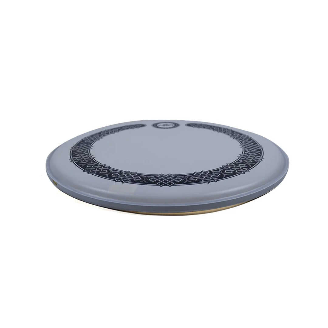 Lazer Music 14" Single Ply 0.2mm Endless Knot Design Coated White Drumhead