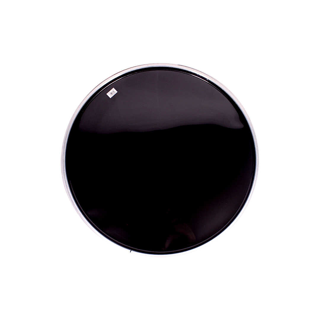 Lazer PE-077-24 Black With White Muffler Rim 24-Inch Drum Head (PE-077-24)