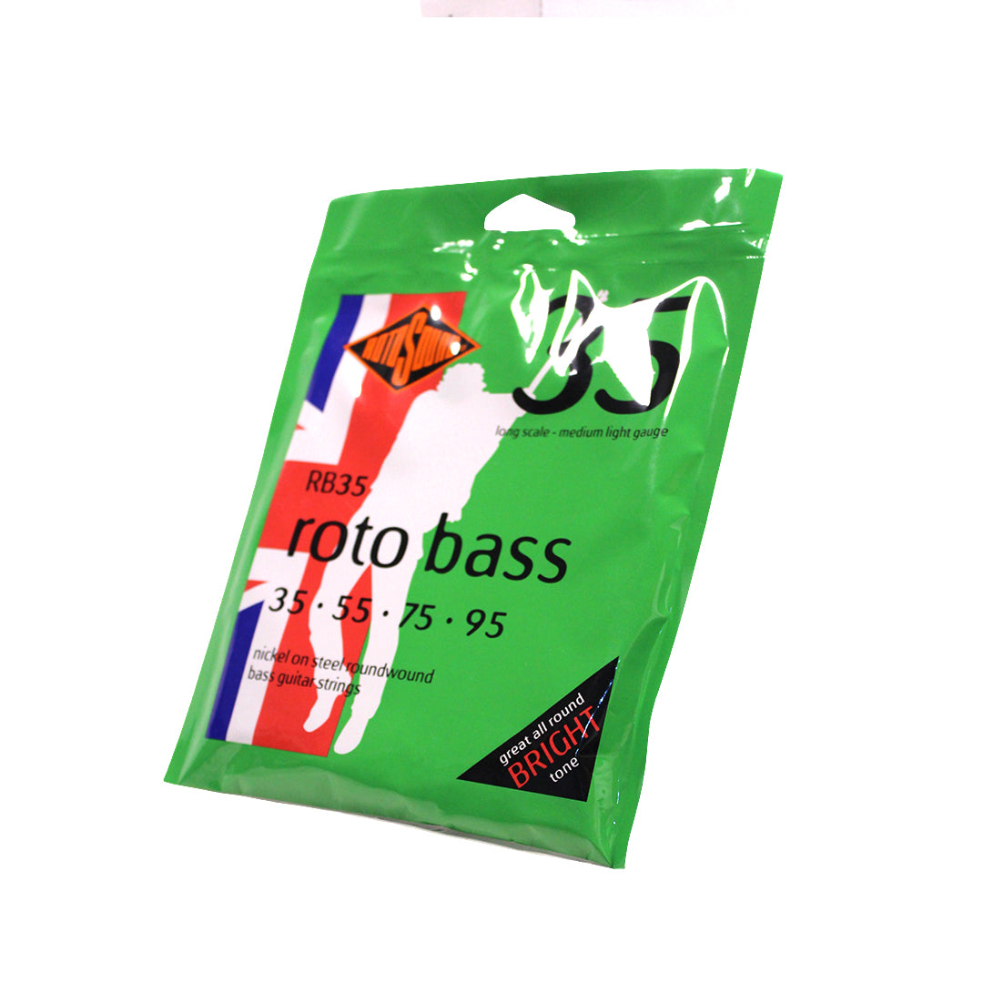 Rotosound Roto Bass Nickel Medium Light Bass Guitar Strings