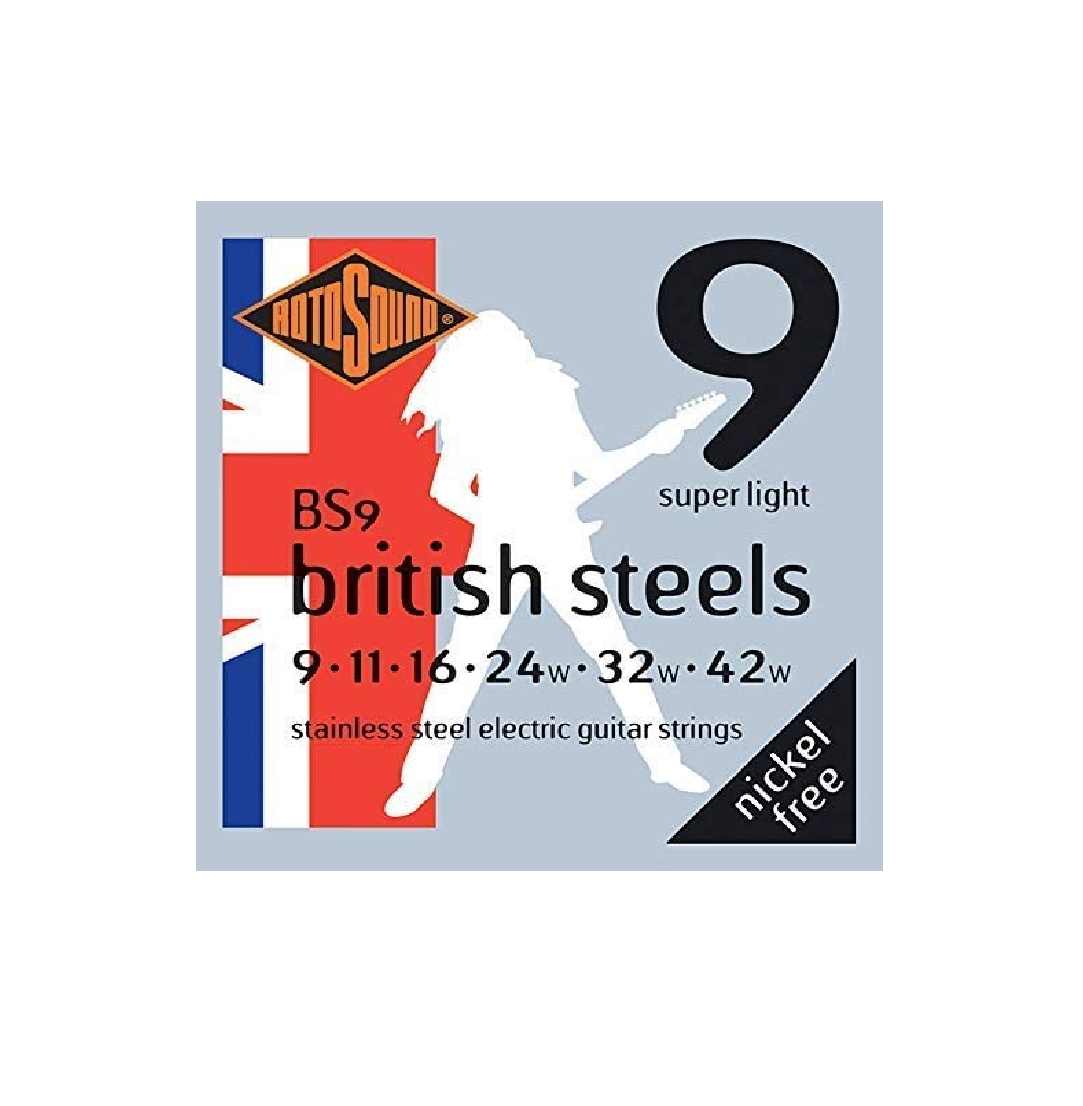 Rotosound British Steels Super Light Electric Guitar Strings