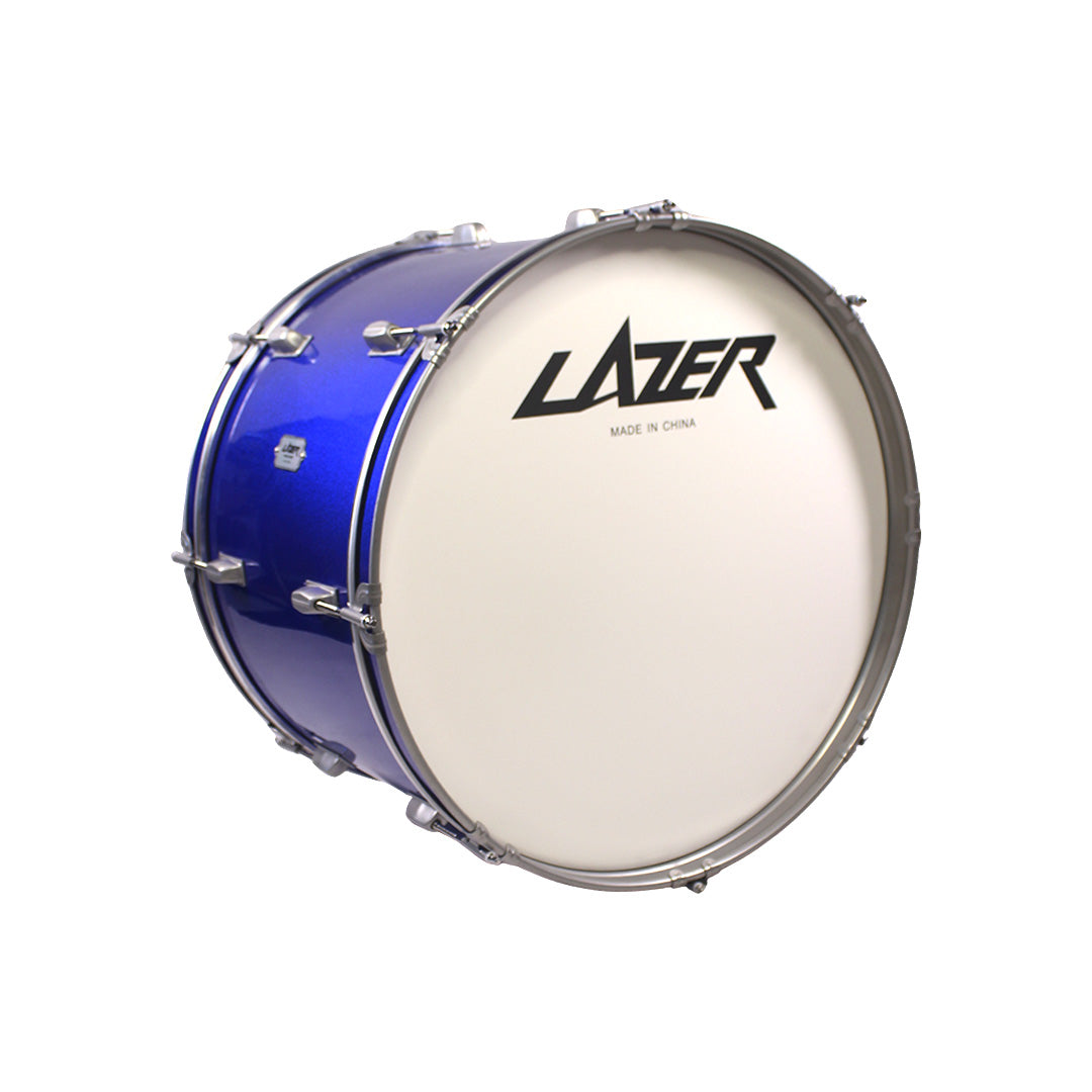 Lazer Marching Bass Drum 22'' with Strap, Mallet, and Key [BD22-4412LC]