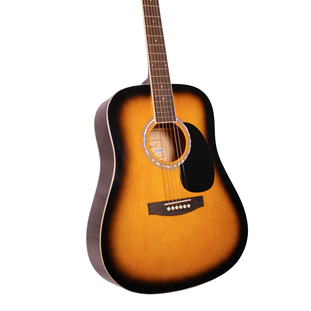 Jay Turser Acoustic Guitar Package w/ Tuner, Strap, Picks and Bag [JJ45-PAK]