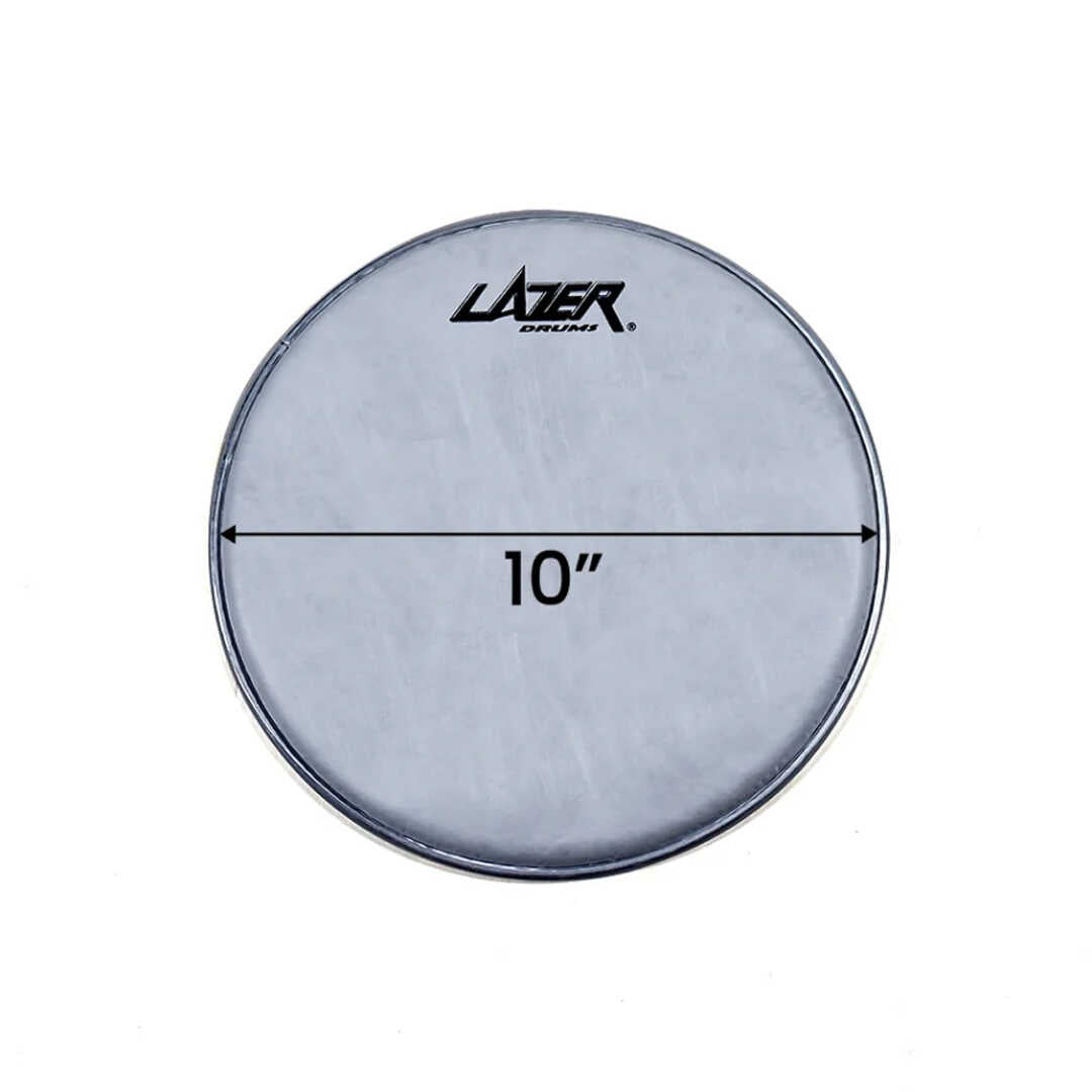 Lazer Music 10" Single Ply 0.19mm White Fiber Drumhead