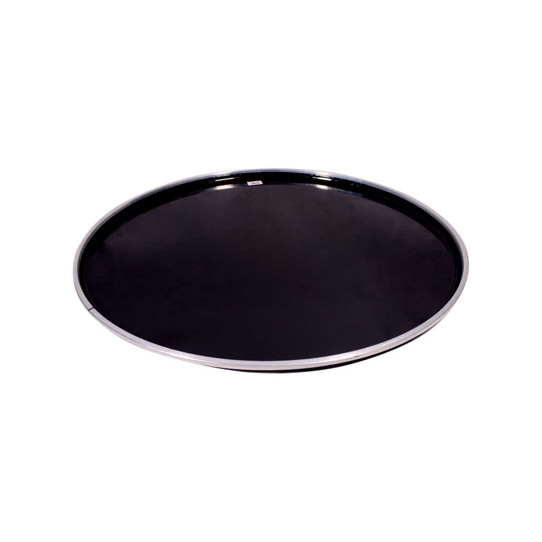 Lazer PE-077-24 Black With White Muffler Rim 24-Inch Drum Head (PE-077-24)