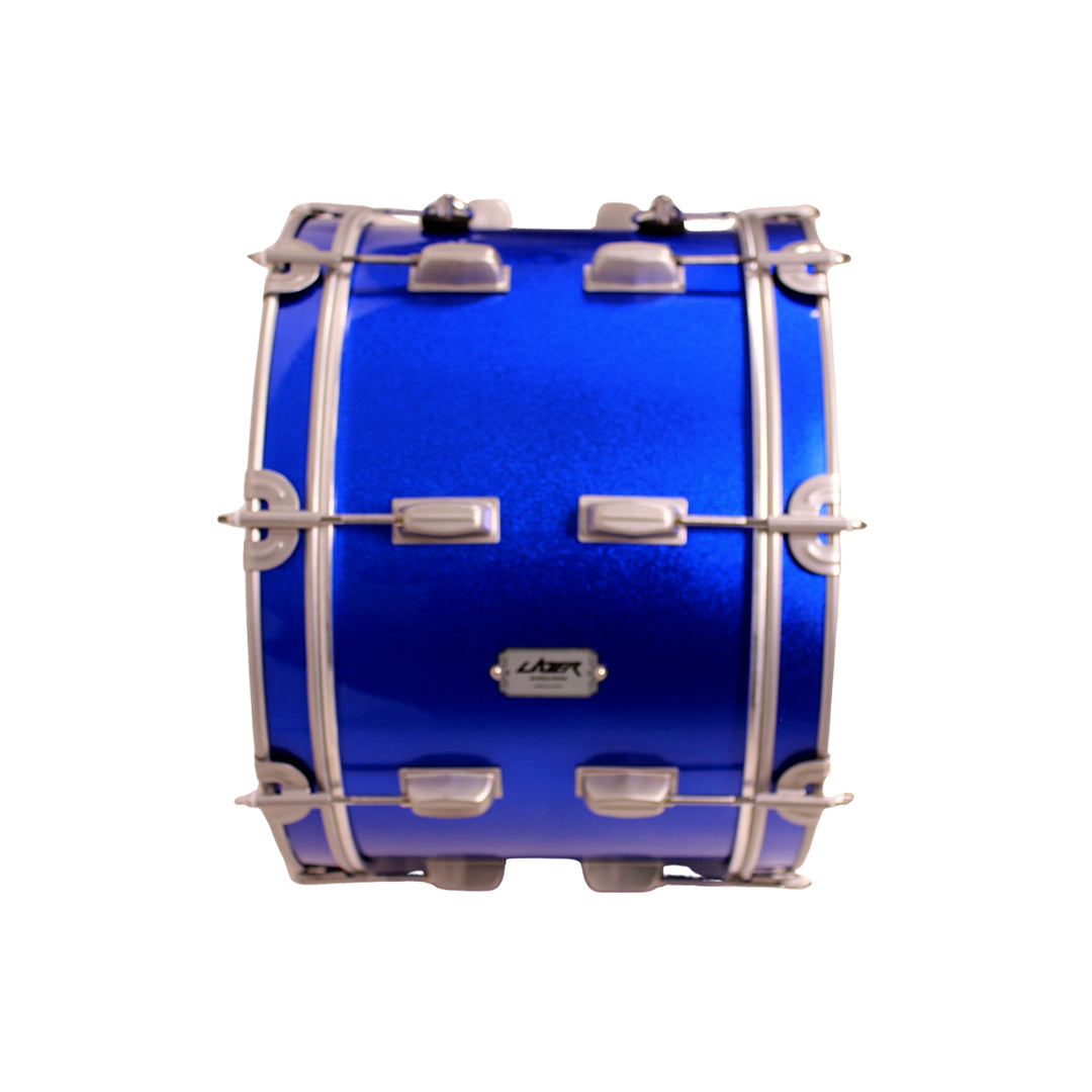Lazer BD16-4412LC-BL 16" Marching Parade Bass Drum (Blue)
