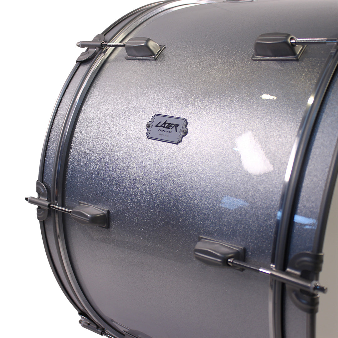Lazer Marching Bass Drum 22'' with Strap, Mallet, and Key [BD22-4412LC]