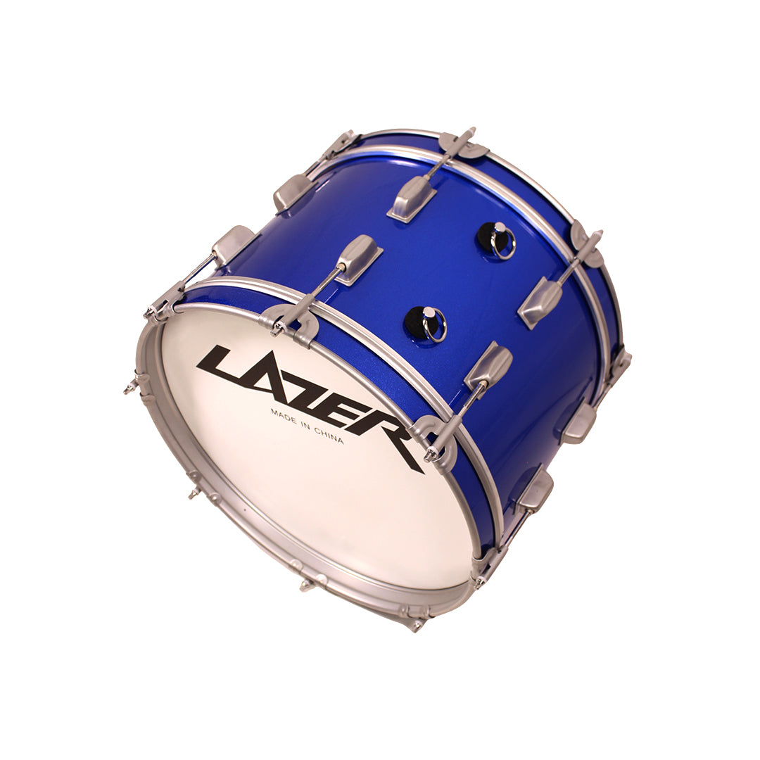 Lazer BD16-4412LC-BL 16" Marching Parade Bass Drum (Blue)