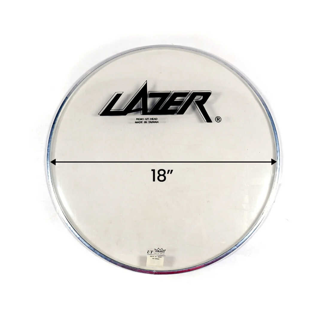 Lazer Music 18" Single Ply 0.2mm Clear Remo Ambassador Drumhead