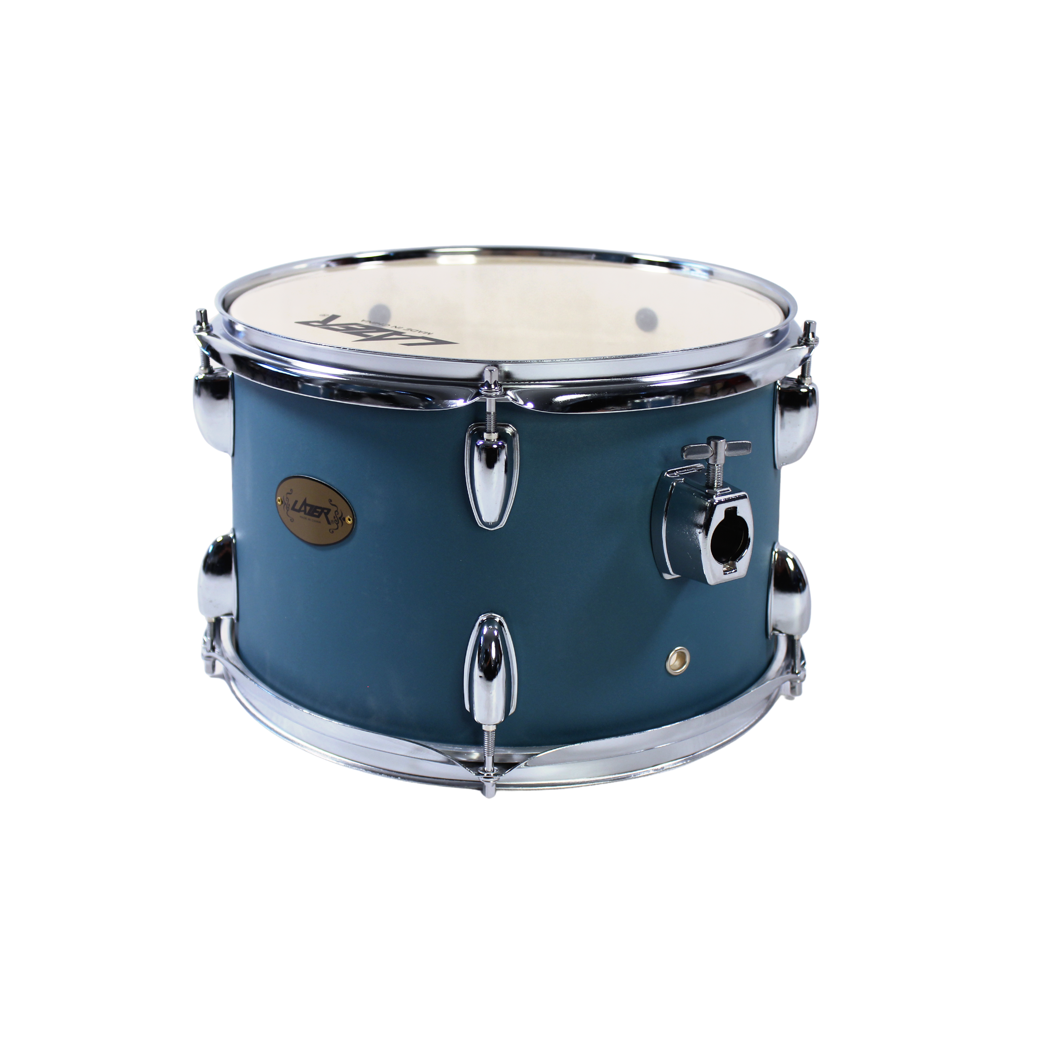 LAZER TCD-24 Drumset with Cymbals and Throne (Matte Placid Blue)