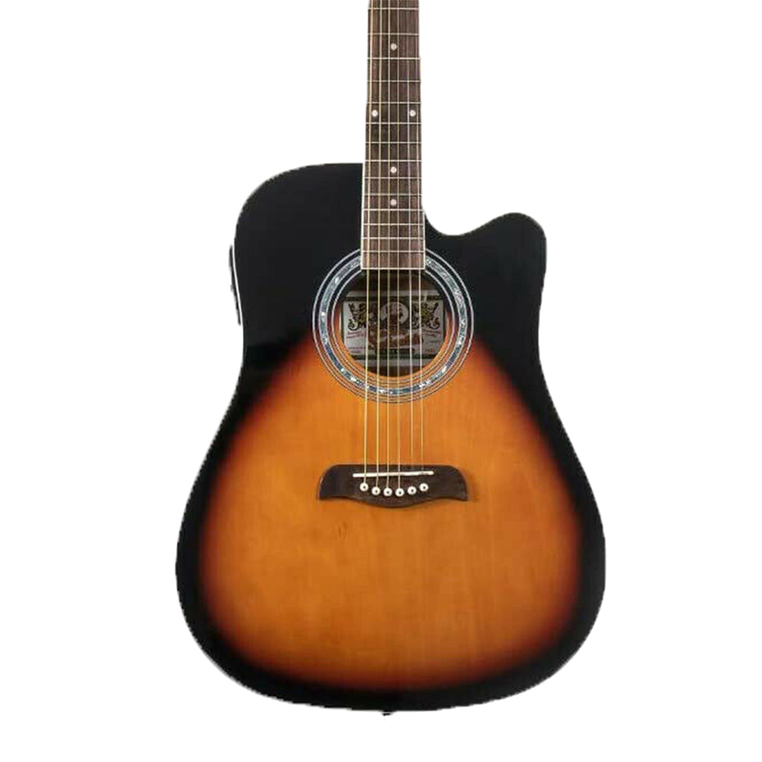 Oscar Schmidt OP45CEPK Single Cut Acoustic Guitar