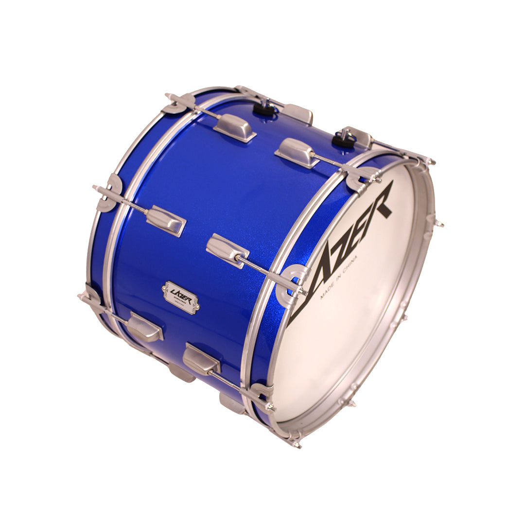 Lazer BD16-4412LC-BL 16" Marching Parade Bass Drum (Blue)