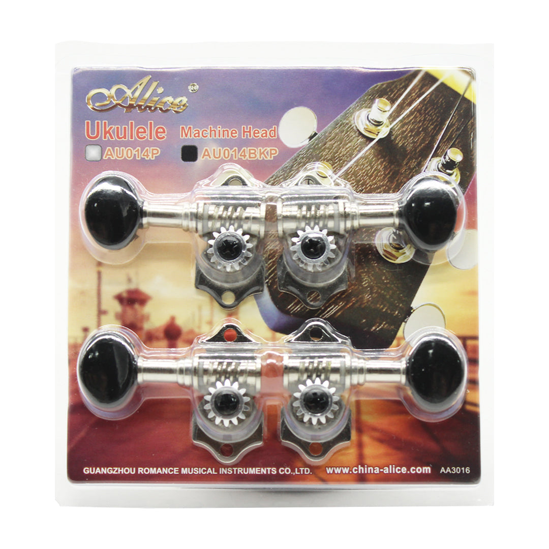 Alice AU014BK Ukulele Tuning Pegs Machine Heads Set - (2L + 2R)