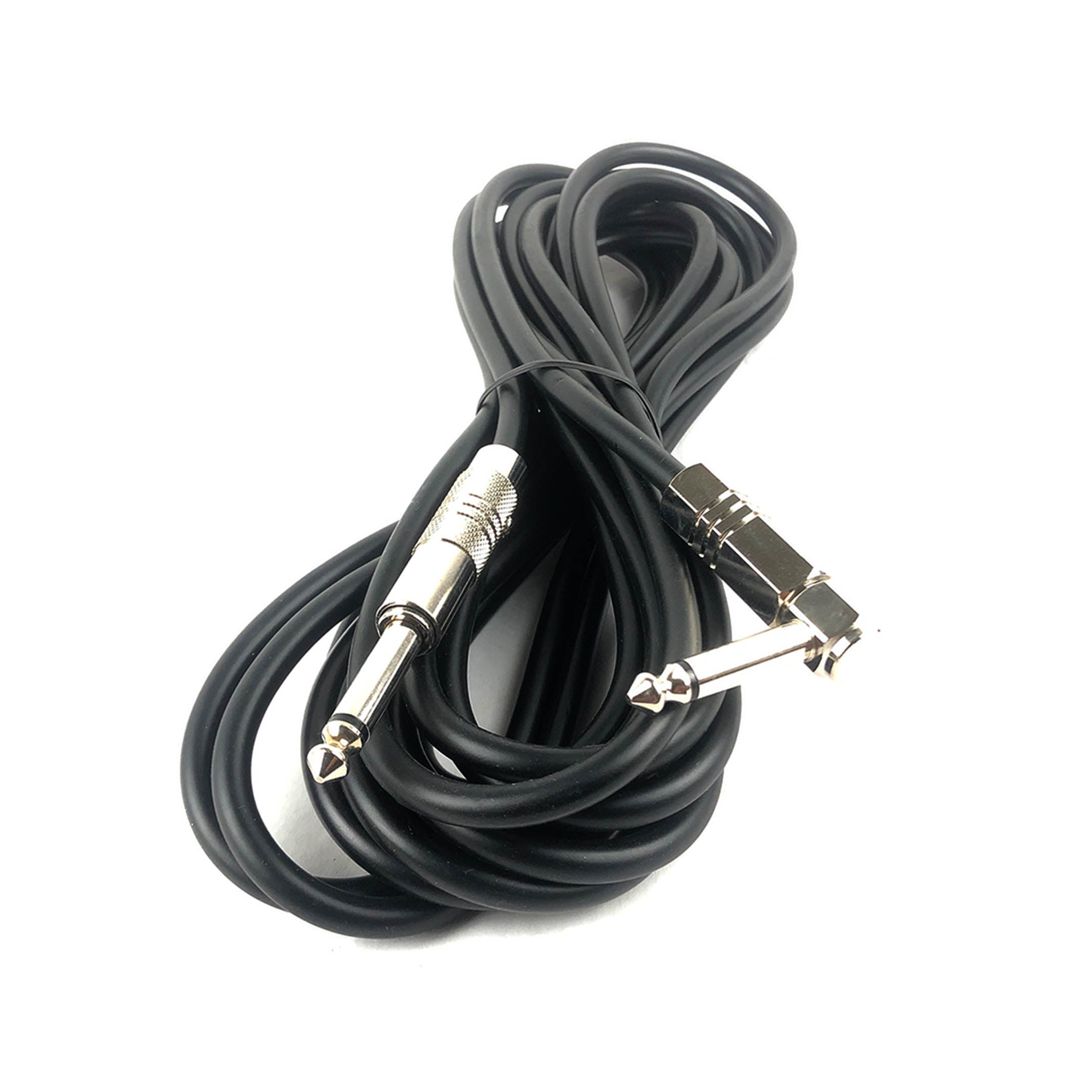 Lg Instrument Connection Lazer Music LG-48C Straight to Right Angle Instrument Cable (Black 20