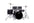 MAPEX Comet Series Drumset w/ 2 Cymbals, Cymbal Stand, Snare Stand, Hi-hat Stand, Single Pedal and Throne