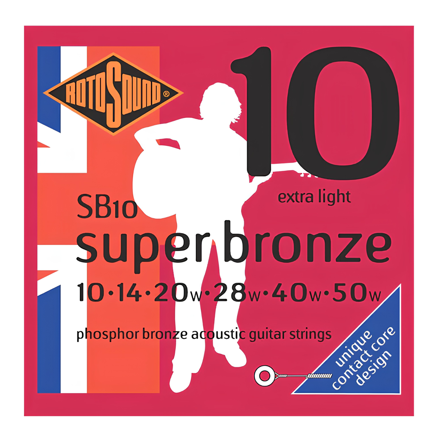 Rotosound Super Bronze Phosphor Acoustic Guitar Strings