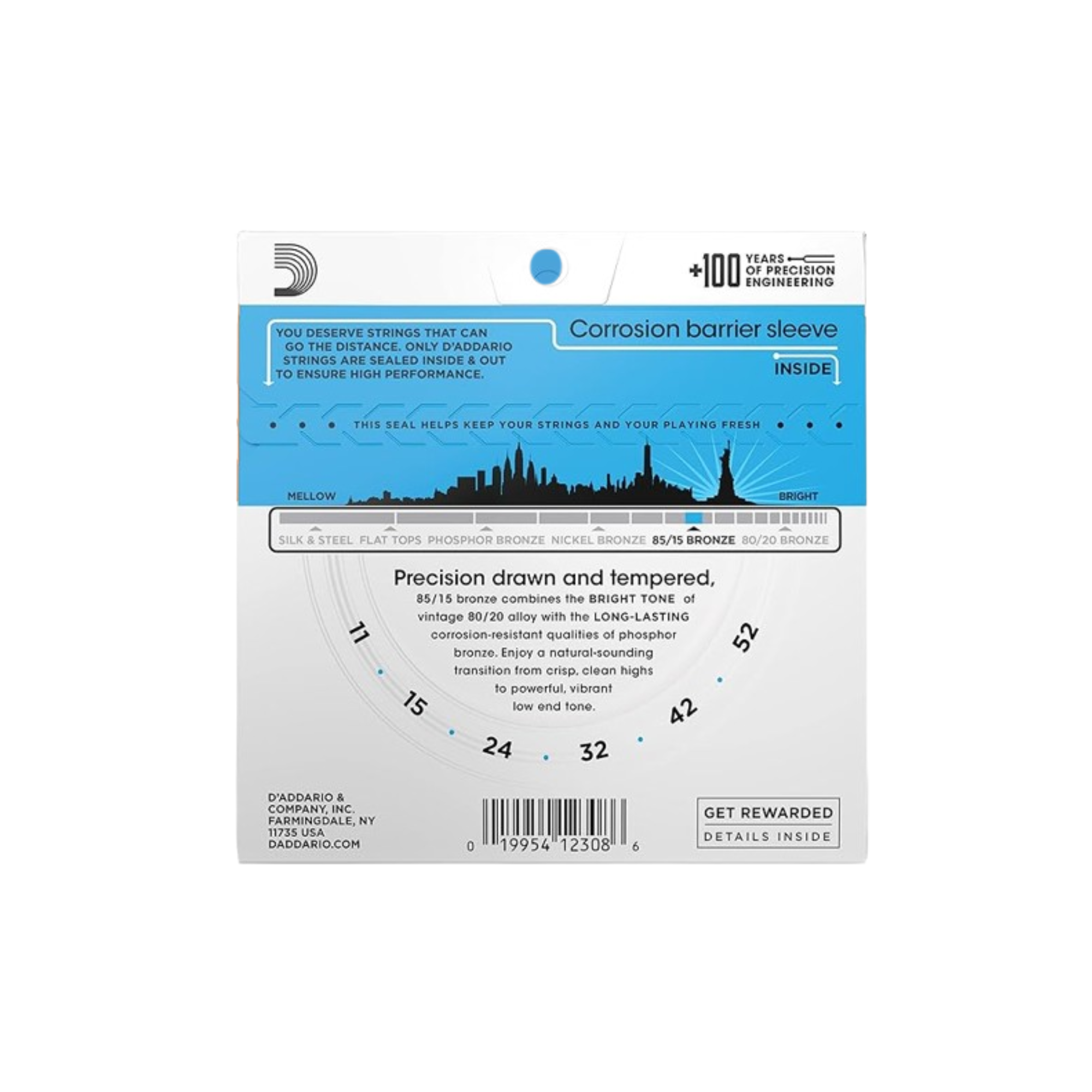 D'Addario EZ910 Bronze Acoustic Guitar Strings