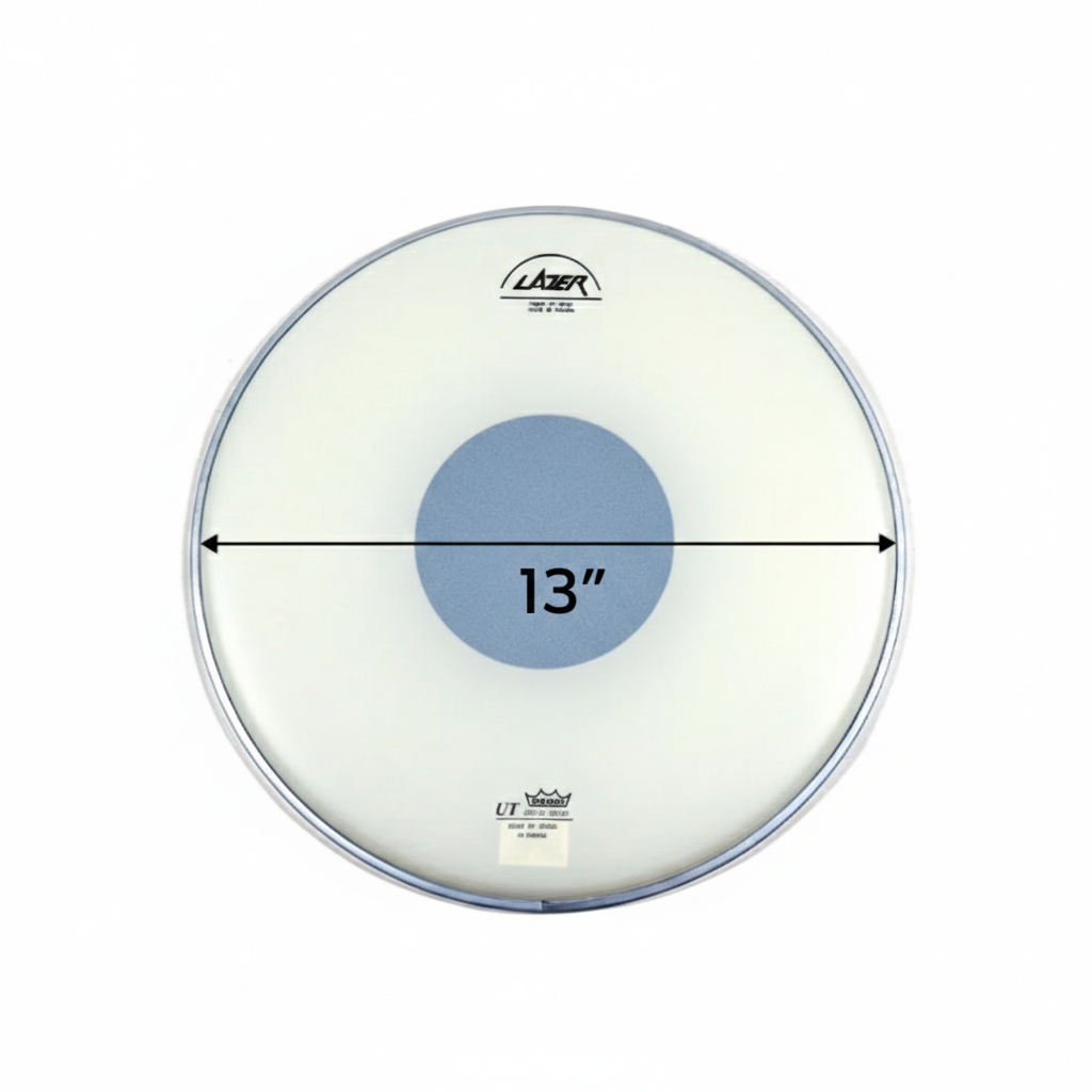 Lazer Music 13" Single Ply 0.2mm Coated Remo Bottom Drumhead