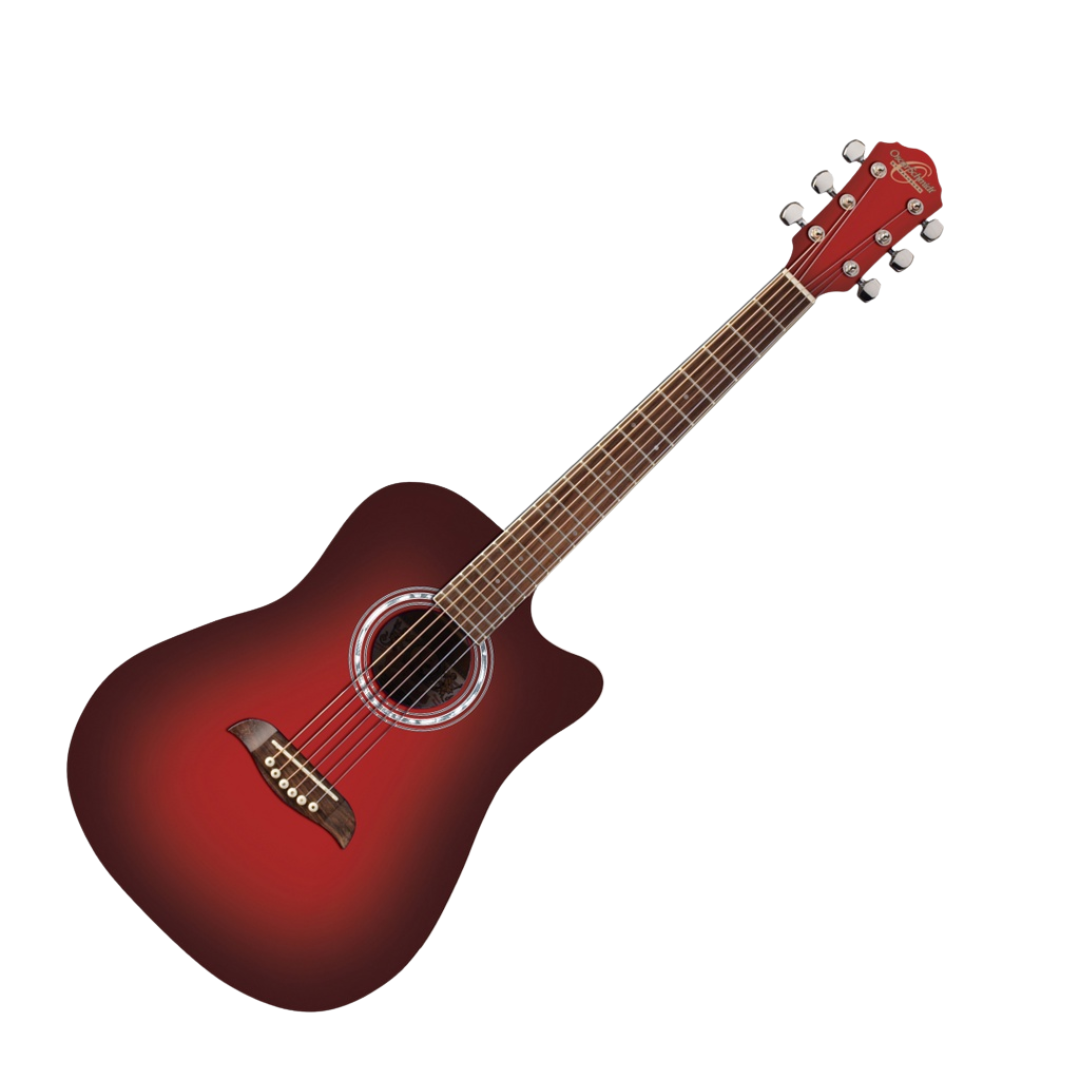 Oscar Schmidt OD45CPK Acoustic Guitar with Cutaway