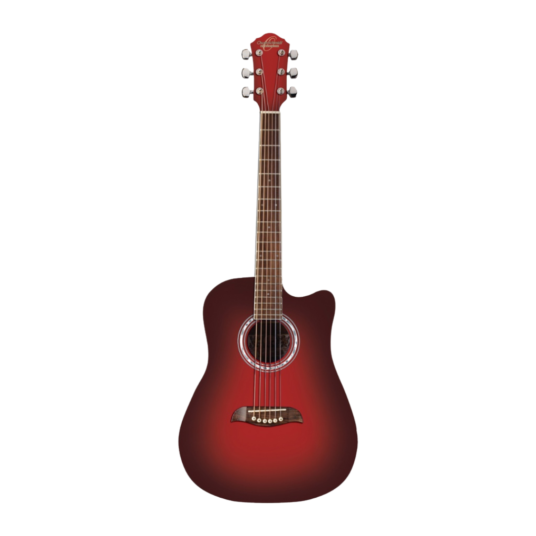 Oscar Schmidt OD45CPK Acoustic Guitar with Cutaway